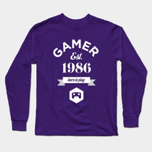 Gamer – Born To Play Long Sleeve T-Shirt
